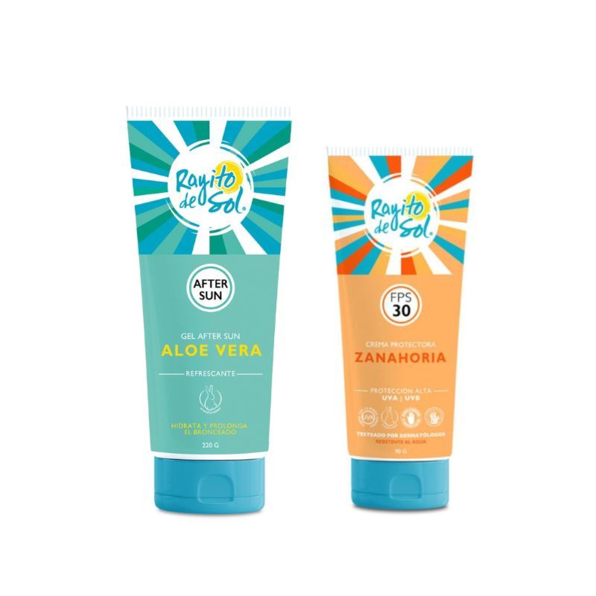 Protector Solar + After Sun Rayito De Sol Zanahoria + Aloe Vera