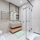 thumbnail image 2 of Alfombra baño cocina Flor Arabe Turquesa 50x70Cm, 2 of 3