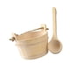 thumbnail image 5 of Barril y cucharón de Sauna de madera, herramienta de baño humeante para SPA, cubo de baño, suministros de baño resistentes para SPA, Hotel, baño, sala, 5 of 5