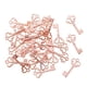 thumbnail image 1 of Dijes De Llave Pequeños Para Hallazgos De Joyería, Accesorios Para Hacer Manualidades, Suministros De Oro Rosa, 100 Uds., 1 of 5