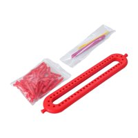 Bothyi - Bufanda Larga Para Tejer, Telar Artesanal, Tejedora Para Principiantes, Amantes De La Artesanía, Bufanda Roja