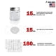 thumbnail image 2 of Set de tarros magnéticos para especias CROSS HOMES Refrigerator, 15 unidades, 2 of 7