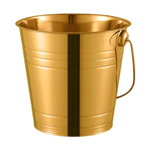 Magideal - Cubo De Hielo De Acero Inoxidable, Cubo De Refrigeración Para Bebidas, Multiusos, Resistente, Para Ensalada, Bañera De Metal Para Bebidas, Accesorios 2000Ml