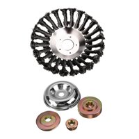 Magideal - Cabezal De Corte De Disco De Cepillo De Rueda De Alambre De Acero, Cabezal De Corte De Cepillo Giratorio De Alambre De Limpieza De Revestimiento, Para 6 Pulgadas