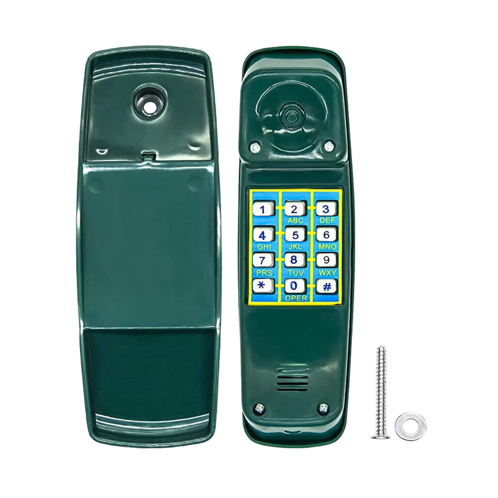 Bothyi - Juego De Columpios Para Teléfono, Juguetes De Simulación, Teléfono Con Llave Numérica Para Regalo Educativo, Color Verde