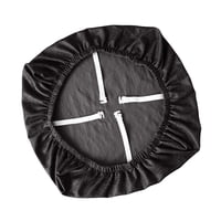 Magideal - Funda Elástica Para Silla De Oficina, Funda Giratoria Para Silla, Accesorios Sólidos A Prueba De Polvo, Funda De Cojín Para Silla Para Comedor Y Hogar Negro