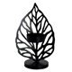 thumbnail image 4 of Candelabro De Hoja Nórdica Candelabro De Hierro Forjado Artesanía Decoración De Sala De Estar Negro A, 4 of 5