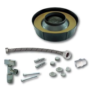 Metalfer - Kit De Instalacion Wc Llave Angular Completo Hoffens