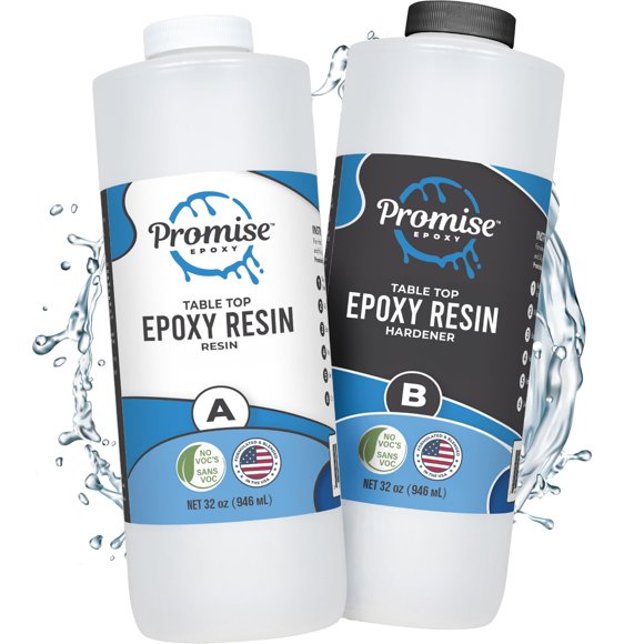 Resina epoxi Promise, epoxi transparente, 1.89 L, resistente a los rayos UV