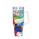thumbnail image 2 of Super Mario Vaso aislado de acero inoxidable con asa, diseño temático, regalo para familia, amigos y fans; incluye pajita y encaja en el portavasos estándar, 40 oz, 2 of 6