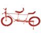 thumbnail image 5 of Hecho a mano Metal Craft Modelo de bicicleta Juguete Escritorio de oficina Decoración para el hogar Rojo, 5 of 5