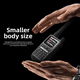 thumbnail image 3 of Baofeng UV 5R Mini Ham Radio Multi-Bandas Walkie Talkies Programación inalámbrica 999CH Banda de aire Radio de dos vías NOAA Policía que recibe  Negro(2pcs), 3 of 6
