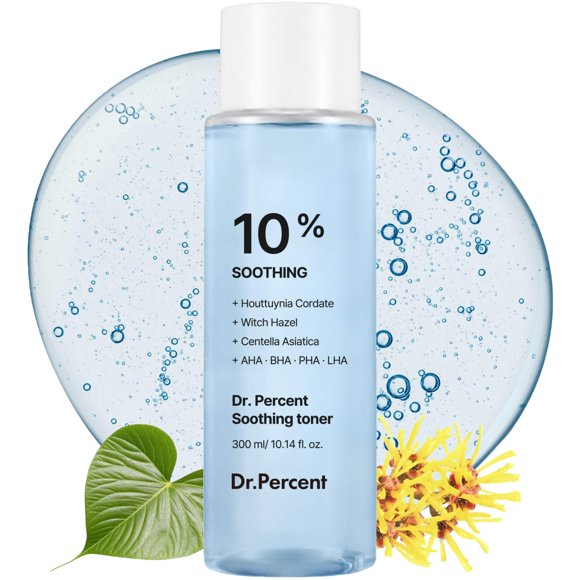 Tónico Dr.Percent Calmante 10% con CICA y Heartleaf 300 mL