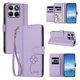 thumbnail image 2 of Funda Cartera Trébol para Motorola Edge 70 Fusion con Ranuras Tarjetas y Carga Inalámbrica Morado claro, 2 of 6