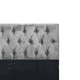thumbnail image 3 of Respaldo King Piso Capitone Premiun 180x140 Cm Gris Claro Felpa, 3 of 3