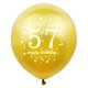 thumbnail image 2 of Globo SHUNTAI 30 cm 57.º Cumpleaños Dorado y Negro, 2 of 7