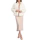 thumbnail image 2 of INSPIRE CHIC Chaqueta Recortada de Forro Polar para Mujer 2024 Manga Larga de Piel Sintética con Bolsillos Abrigo de Invierno Cálido y Peludo S Albaricoque, 2 of 6