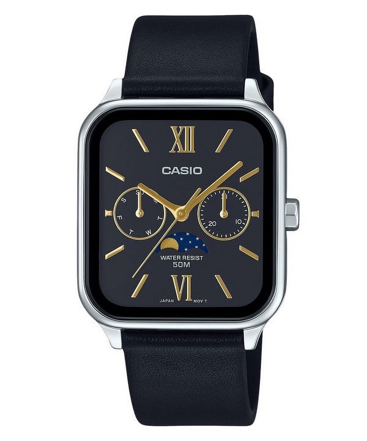 Reloj Casio Standard Analog Leather Strap Black Dial Quartz Mtp-M305L-1A2V Men'S Watch