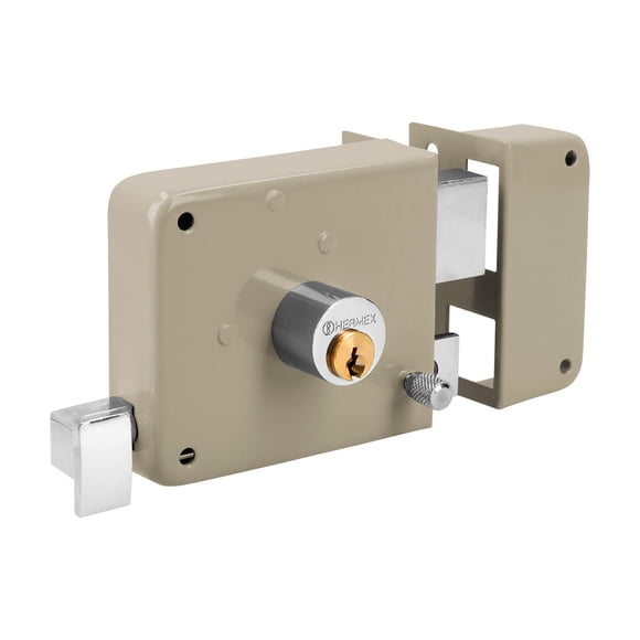 Juego de cerraduras con borde Deadbolt Truper 43583/CS-70DB con 2 llaves