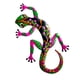 thumbnail image 1 of Gecko-decoración de pared para exteriores, decoración de jardín de Metal Gecko, dormitorio, refrigerador de Metal para el hogar, escultura de pared de rosa, 1 of 5