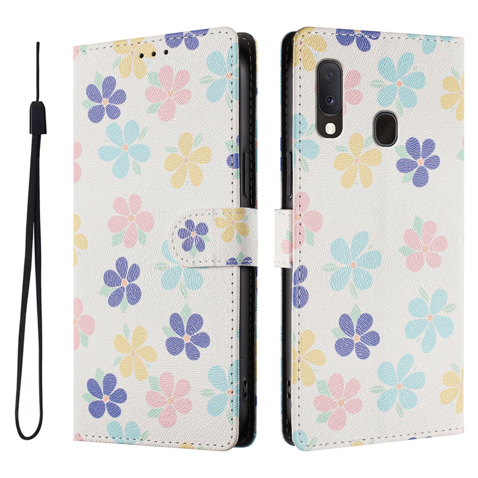 Foxdock Funda Tipo Cartera Para Samsung Galaxy A10e/a20e Con Soporte Y Correa – Diseño De Patrones Lindos
