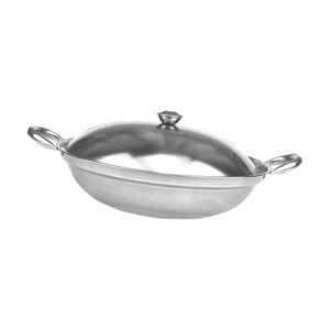 Ioensy - Olla De Acero Inoxidable Con Tapa Utensilios De Cocina Hotpot Para Senderismo Picnic Al Aire Libre 27 Cm X 7,5 Cm