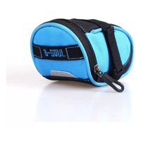 Defensor - Bolso Estuche Impermeable Para Bicicletas, Se Une Al Sillín. Color Celeste