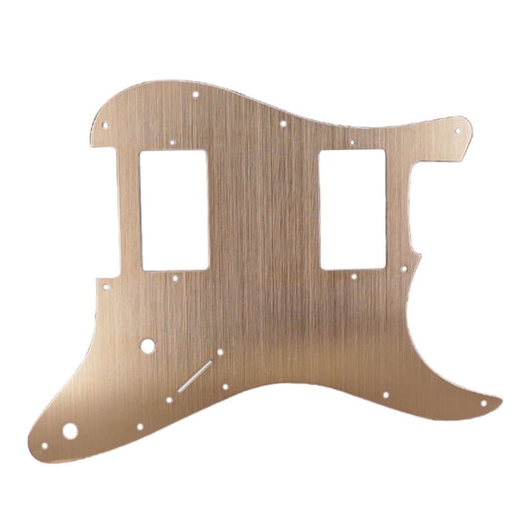 Plato anti arañazos pickguard de aluminio hh para guitarra de oro.