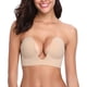 thumbnail image 1 of Sujetador push-up sin tirantes, adhesivo, con escote en U profundo, invisible y sin espalda para mujer, 1 of 6