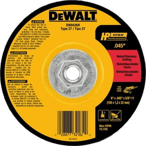 Disco De Corte Dewalt Dw8426H Para Metal 6 X 1,1 X 16 Cm