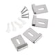 thumbnail image 2 of 4 Piezas Clips De Espejo De Acero Inoxidable Clips De Retención Pesados Para Montaje En Pared Plata L, 2 of 5