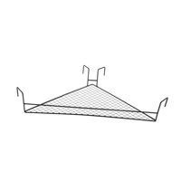 Bothyi - Cesta Colgante Para Cubículo De Oficina, Barandilla Para Plantas, Estante Para Porche, Valla, Jardín, Triángulo, Negro