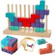 thumbnail image 1 of PUZZLES iuuoi Bloques de Madera Apilables 3D Montessori, 1 of 8