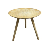 Oem - Mesa Lateral Dorada Mesa De Centro Decoracion Mandala B 30Cm