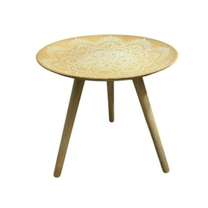 Oem - Mesa Lateral Dorada Mesa De Centro Decoracion Mandala B 30Cm