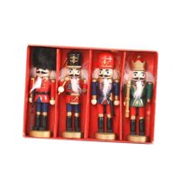 Magideal - Juego De 4 Adornos Navideños De Cascanueces, Figuras Navideñas, Adornos, Regalo De Vacaciones, Multifuncional, Mano De Obra Fina, Decoración De Fiesta