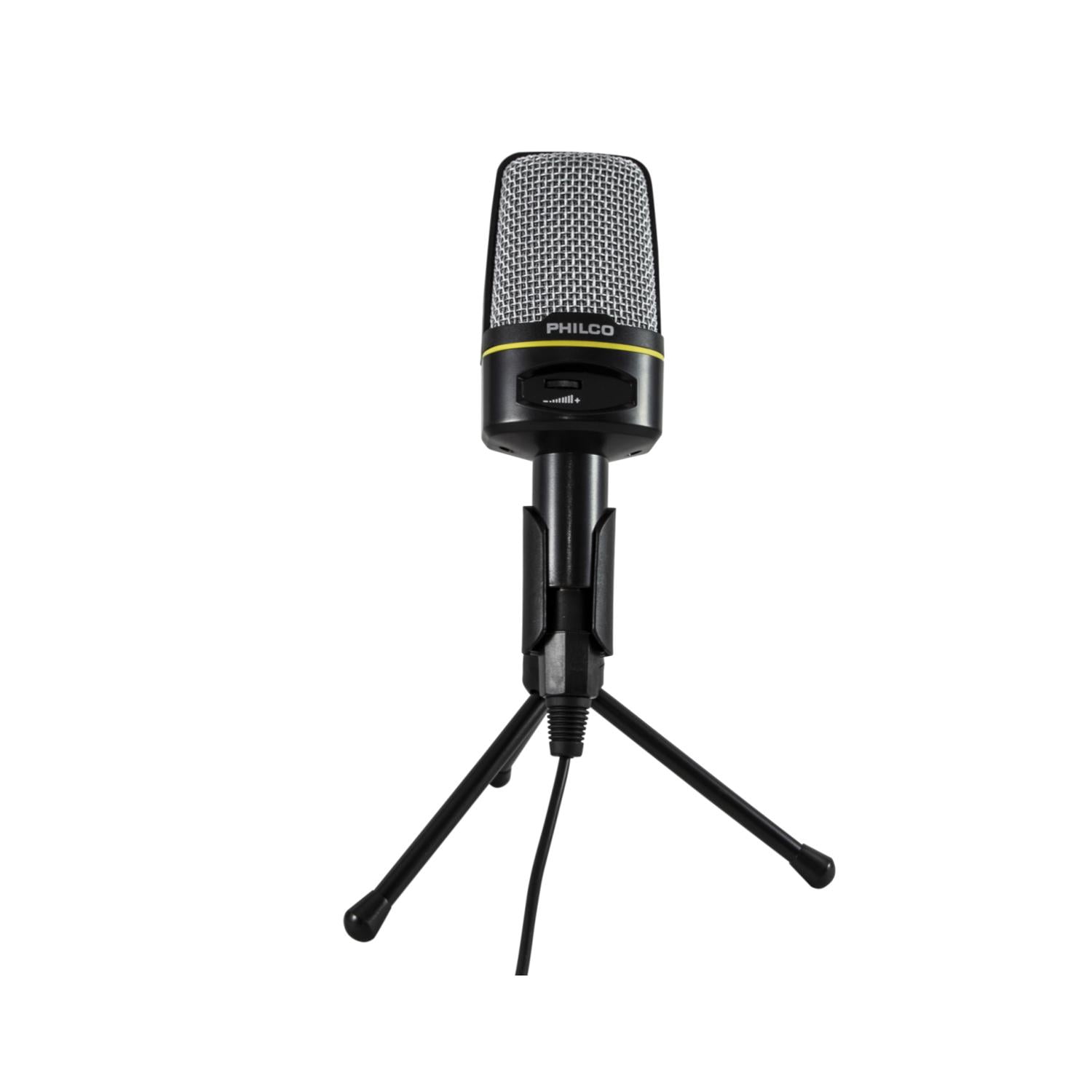 Microfono Condensador Semi Profesional Jack 3.5 Con Tripode Philco