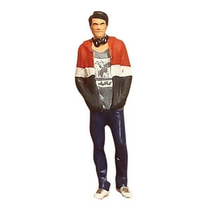 Genérico - Figura De Personas A Escala 1/64, Figura En Miniatura Para Diseño De Escena En Miniatura Diorama, Rojo