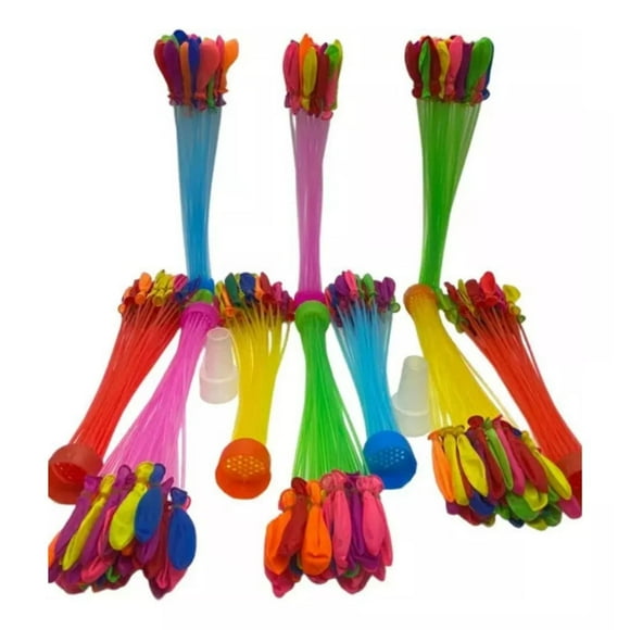 Set 10 Racimos De Bombitas De Agua + Adaptador Verano