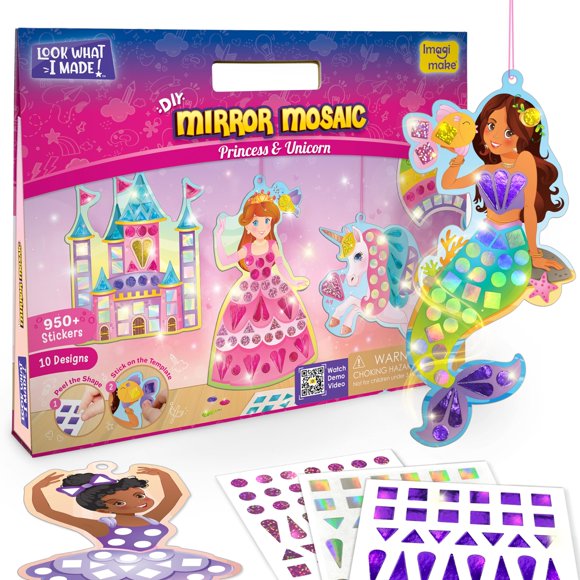 Set de manualidades Imagimake Mirror Mosaic Princess & Unicorn