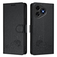 Funda Tipo Cartera Foxdock Para Ulefone Note 19 Con Soporte, Ranuras, Rfid, Diseño De Gato