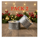 thumbnail image 1 of Pack 2 Cintas De Navidad Diseños Varios Copos Nieve Navidad 2025, 1 of 4