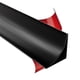 thumbnail image 1 of Moldura flexible cuarto de caña autoadhesiva negra, tipo peel and stick, 1 of 9