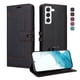 thumbnail image 1 of Premium Wallet Case for Samsung Galaxy S21 FE with Card Slots & Kickstand, Flip Cover Black, 1 of 6