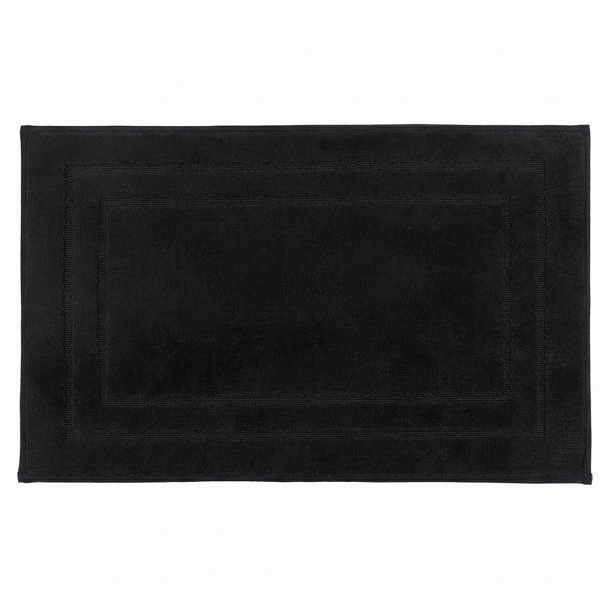 REGALWOVEN Alfombras de Baño Ultra Suaves, Alfombra de Baño Absorbente Antideslizante, Alfombra de Microfibra Gruesa para Ducha, Tina Negra 24" x 16"