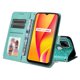 thumbnail image 2 of Funda tipo cartera FOXDOCK para Realme C12 , diseño girasol en relieve, cuero PU, cierre magnético, soporte y tarjetero, 2 of 5