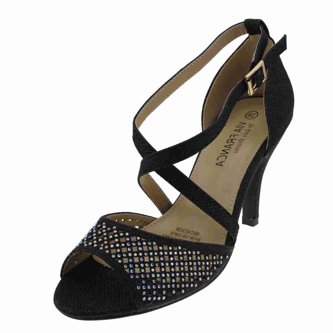 Sandalia Fiesta Negro Vía Franca