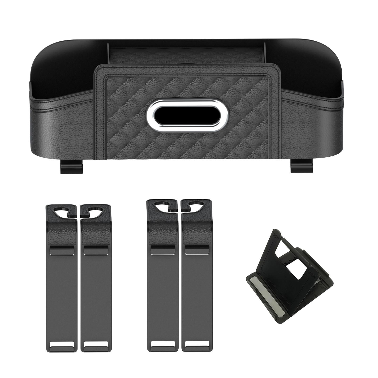 Magideal - Organizador Para Asiento Trasero De Coche, Caja De Almacenamiento Multifuncional, Caja De Almacenamiento Para Asiento Trasero, Decoración Interior De , Negro