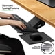 thumbnail image 5 of Bandeja para teclado Uncaged Ergonomics KT1 Ergonomic para debajo del escritorio, 5 of 7