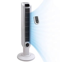 Ventilador Tipo Torre Lasko 2510 36 Cm Oscilante 3 Velocidades Con Mando A Distancia Color Blanco